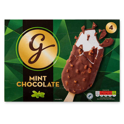 Mint Chocolate Ice Creams 4 Pack | ALDI UK